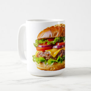 SlipperyJoe's köstlich gestapelte Hamburger-Thic Kaffeetasse