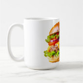 SlipperyJoe's köstlich gestapelte Hamburger-Thic Kaffeetasse (Links)