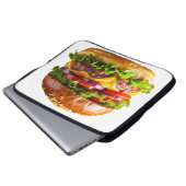 SlipperyJoe's köstlich gestapelte Hamburger-Thic Laptopschutzhülle (Vorne Knopf)
