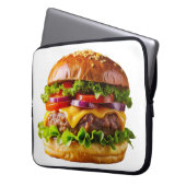 SlipperyJoe's köstlich gestapelte Hamburger-Thic Laptopschutzhülle (Vorderseite Links)