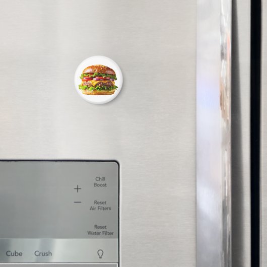 SlipperyJoe's köstlich gestapelte Hamburger-Thic Magnet (In Situ (Kühlschrank))