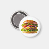 SlipperyJoe's köstlich gestapelte Hamburger-Thic Magnet (Vorderseite/Rückseite)