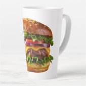 SlipperyJoe's köstlich gestapelte Hamburger-Thic Milchtasse (Rechte Ecke)