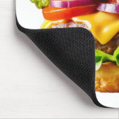 SlipperyJoe's köstlich gestapelte Hamburger-Thic Mousepad (Ecke)