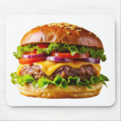 SlipperyJoe's köstlich gestapelte Hamburger-Thic Mousepad (Vorne)