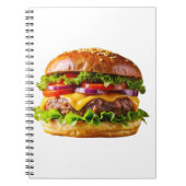 SlipperyJoe's köstlich gestapelte Hamburger-Thic Notizblock (Vorderseite)