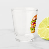 SlipperyJoe's köstlich gestapelte Hamburger-Thic Schnapsglas (Links)