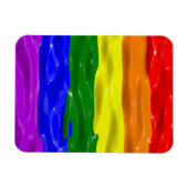 SlipperyJoe's künstlerisch-farbige Gay Pride-Gesch Magnet (Horizontal)