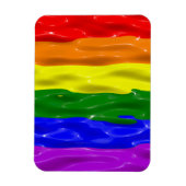 SlipperyJoe's künstlerisch-farbige Gay Pride-Gesch Magnet (Vertikal)