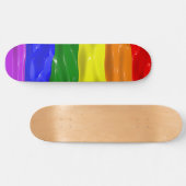 SlipperyJoe's künstlerisch-farbige Gay Pride-Gesch Skateboard (Horizontal)