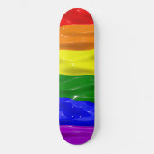 SlipperyJoe's künstlerisch-farbige Gay Pride-Gesch Skateboard (Vorderseite)