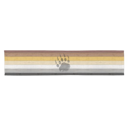 SlipperyJoe's künstlerische Bären Wood Gay Geschen Kurzer Tischläufer (Horizontal)