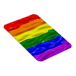 SlipperyJoe's künstlerische Bunte schwule Pride-Ge Magnet
