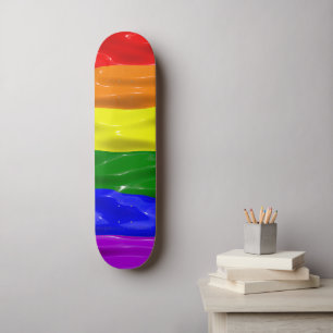 SlipperyJoe's künstlerische Bunte schwule Pride-Ge Skateboard