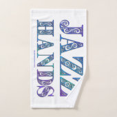 SlipperyJoe's künstlerische Jazz Hands lebendige F Badhandtuch Set (Handtuch)