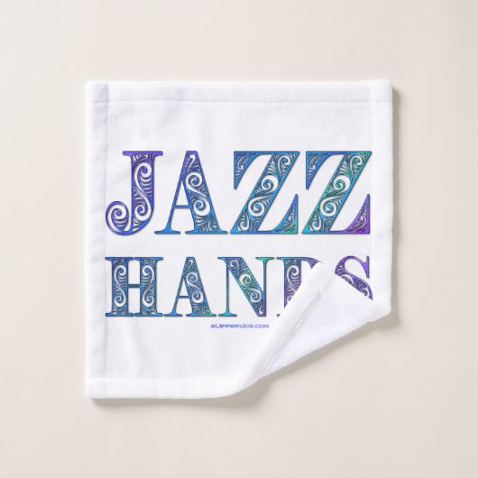 SlipperyJoe's künstlerische Jazz Hands lebendige F Badhandtuch Set (Waschlappen)