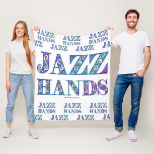 SlipperyJoe's künstlerische Jazz Hands lebendige F Fleecedecke