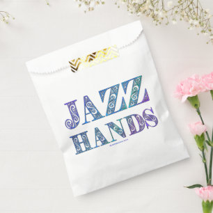 SlipperyJoe's künstlerische Jazz Hands lebendige F Geschenktütchen