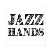 SlipperyJoe's künstlerische Jazz Hands lebendige F Gummistempel (Prägung)