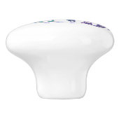 SlipperyJoe's künstlerische Jazz Hands lebendige F Keramikknauf (Seitenansicht)