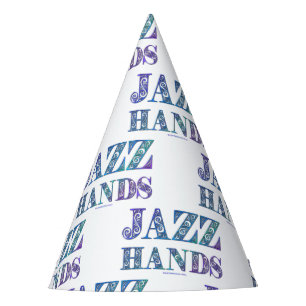 SlipperyJoe's künstlerische Jazz Hands lebendige F Partyhütchen