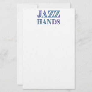 SlipperyJoe's künstlerische Jazzhände lebendige Fa Briefpapier