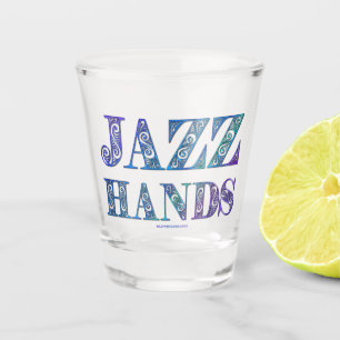 SlipperyJoe's künstlerische Jazzhände lebendige Fa Schnapsglas