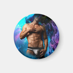 SlipperyJoe's künstlerische Unterwäsche Schwulenpr Magnet