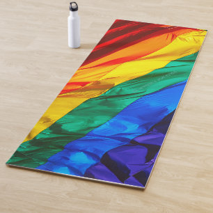 SlipperyJoe's künstlerische Welle Schwule Pride Fl Yogamatte