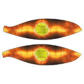SlipperyJoe's künstlerischer Softball auf Feuer-Sc Basketball (Panele)