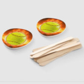 SlipperyJoe's künstlerischer Softball auf Feuer-Sc Fächer (Non-assembled)