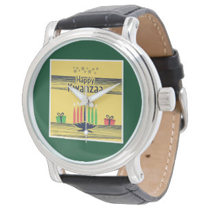 SlipperyJoe's Kwanzaa warme feierliche Tontraditio Armbanduhr