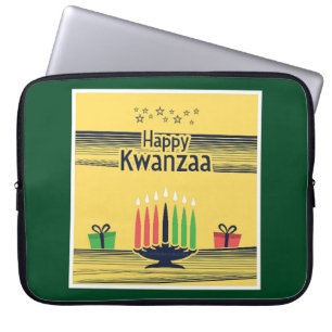 SlipperyJoe's Kwanzaa warme feierliche Tontraditio Laptopschutzhülle