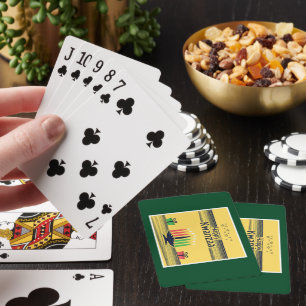 SlipperyJoe's Kwanzaa warme feierliche Tontraditio Spielkarten