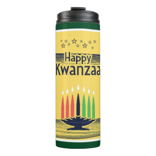 SlipperyJoe's Kwanzaa warme feierliche Tontraditio Thermosbecher