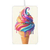 SlipperyJoe's lebendige Speisekarte mit Eis Autolufterfrischer (Vorderseite)