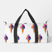 SlipperyJoe's lebendige Speisekarte mit Eis Duffle Bag (Vorderseite)