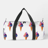 SlipperyJoe's lebendige Speisekarte mit Eis Duffle Bag (Rückseite)