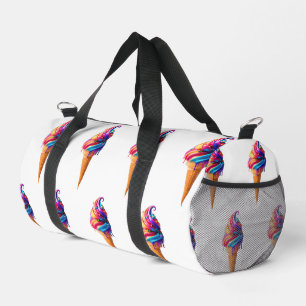 SlipperyJoe's lebendige Speisekarte mit Eis Duffle Bag