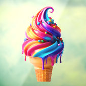 SlipperyJoe's lebendige Speisekarte mit Eis Fensteraufkleber (Blatt 3)