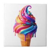 SlipperyJoe's lebendige Speisekarte mit Eis Fliese (Vorderseite)