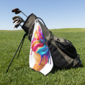 SlipperyJoe's lebendige Speisekarte mit Eis Golfhandtuch (Gras)