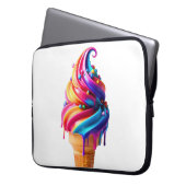 SlipperyJoe's lebendige Speisekarte mit Eis Laptopschutzhülle (Vorderseite Links)