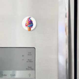 SlipperyJoe's lebendige Speisekarte mit Eis Magnet