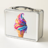 SlipperyJoe's lebendige Speisekarte mit Eis Metall Brotdose (Rückseite)