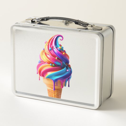 SlipperyJoe's lebendige Speisekarte mit Eis Metall Brotdose (Rückseite)