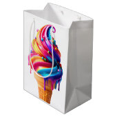 SlipperyJoe's lebendige Speisekarte mit Eis Mittlere Geschenktüte (Rückseite Schrägansicht)