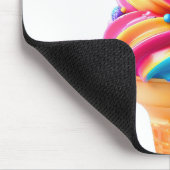 SlipperyJoe's lebendige Speisekarte mit Eis Mousepad (Ecke)