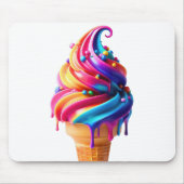 SlipperyJoe's lebendige Speisekarte mit Eis Mousepad (Vorne)