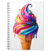 SlipperyJoe's lebendige Speisekarte mit Eis Notizblock (Vorderseite)